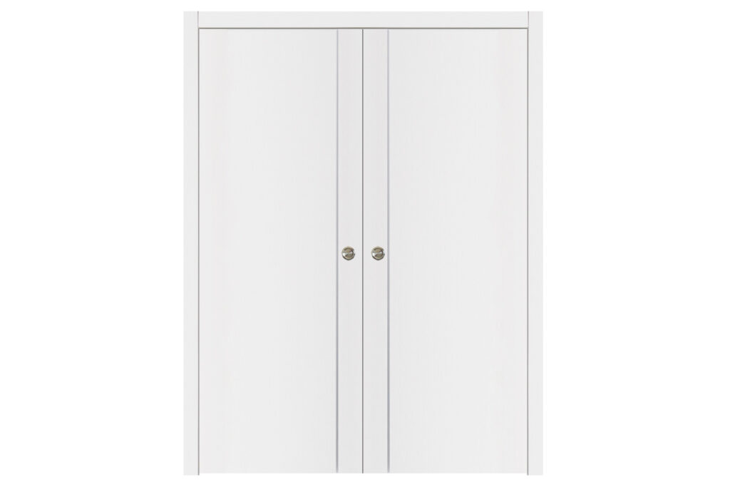 Nova Glam G-Pro 003 Soft White Laminated Modern Interior Door - Double Pocket