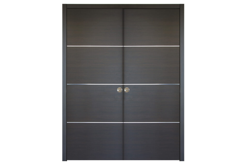 Nova HG-008 Japan Oak Laminated Modern Interior Door - Double Pocket