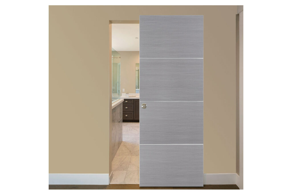 Nova HG-008 Silver Ash Laminated Modern Interior Door - Magic Door