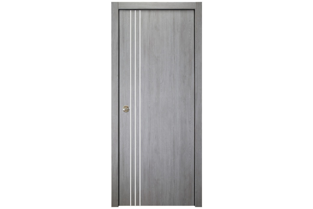 Nova Italia Flush 04 Light Grey Laminate Interior Door - Single Pocket