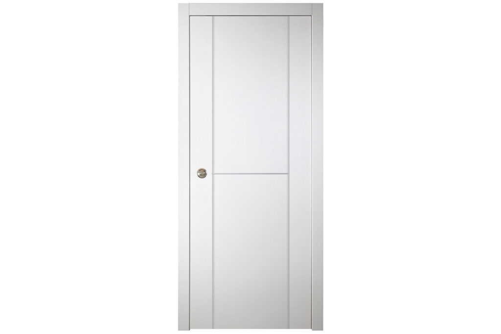 Nova Italia Stile 1H Alaskan White Laminate Interior Door - Single Pocket