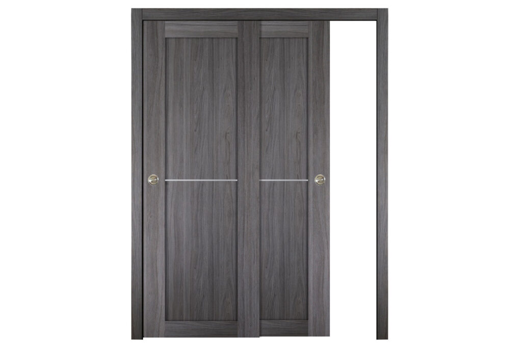 Nova Italia Stile 1H Swiss Elm Laminate Interior Door - Bypass Door