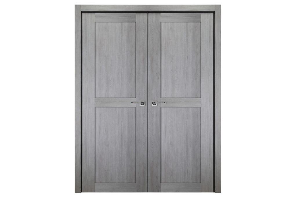 Nova Italia Stile 2 Lite Light Grey Laminate Interior Door - Double Door