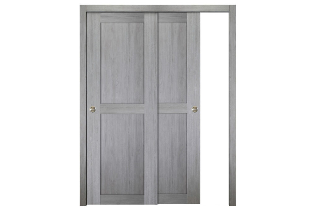 Nova Italia Stile 2 Lite Light Grey Laminate Interior Door - Bypass Door