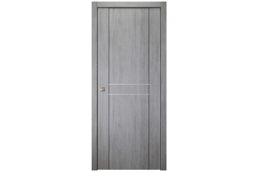 Nova Italia Stile 2HC Light Grey Laminate Interior Door - Single Pocket