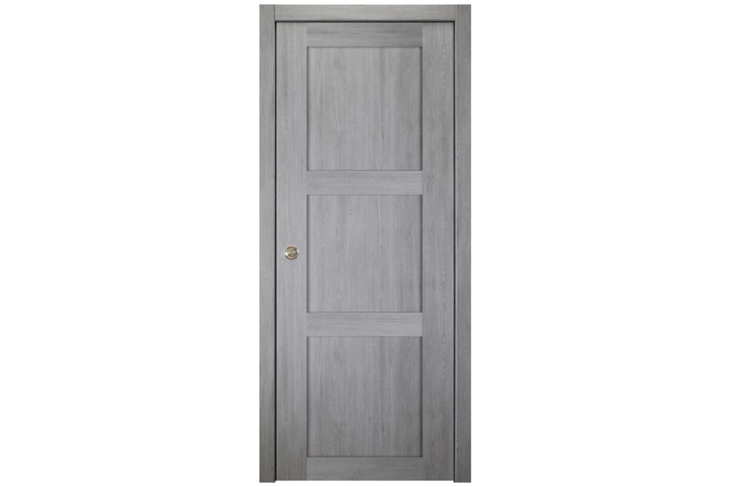 Nova Italia Stile 3 Lite Light Grey Laminate Interior Door - Single Pocket