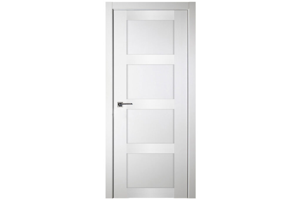 Nova Italia Stile 4 Lite Alaskan White Laminate Interior Door - Single Door
