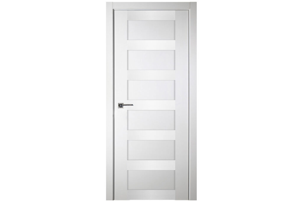 Nova Italia Stile 6 Lite Alaskan White Laminate Interior Door - Single Door