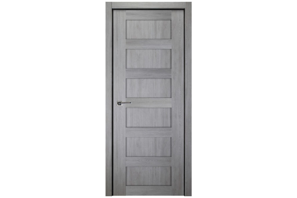 Nova Italia Stile 6 Lite Light Grey Laminate Interior Door - Single Door