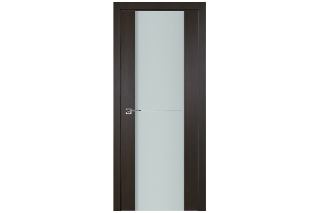 Nova Italia Vetro 1H Premium Wenge Laminate Interior Door - Single Door