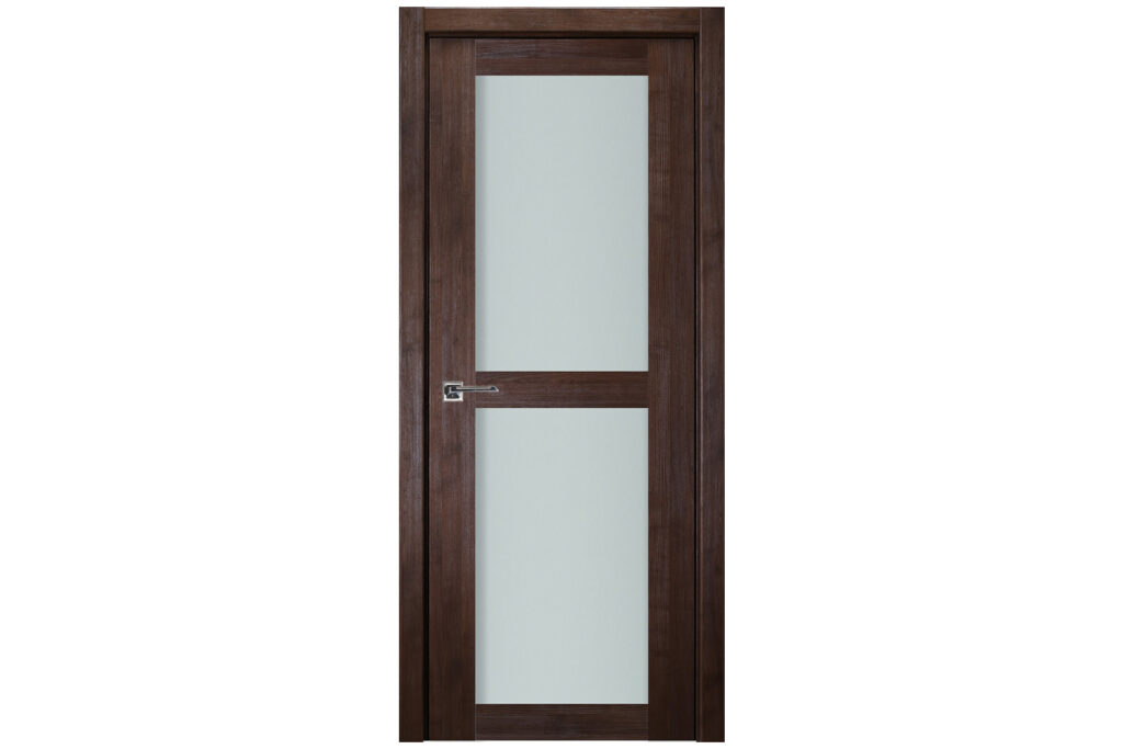 Nova Italia Vetro 2 Lite Prestige Brown Laminate Interior Door - Single Door