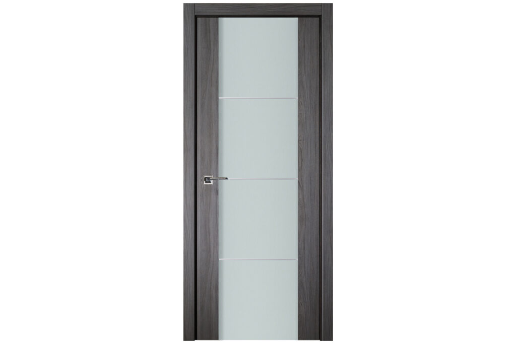 Nova Italia Vetro 3H Swiss Elm Laminate Interior Door - Single Door