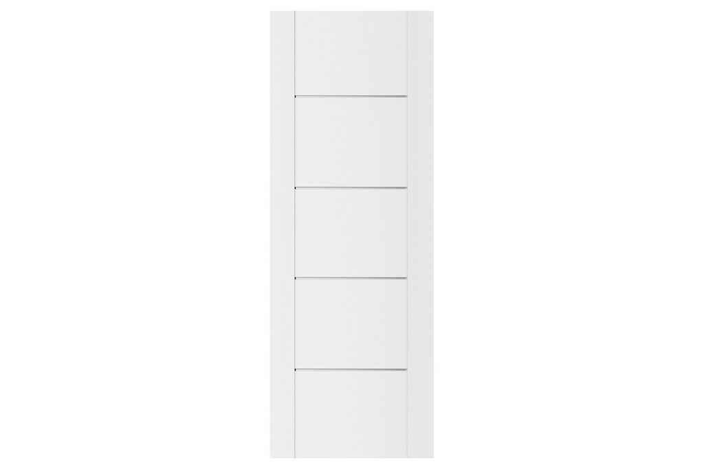 Nova Stile 007 Soft White Laminated Modern Interior Door - Slab