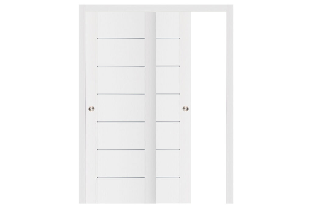 Nova Stile 009 Soft White Laminated Modern Interior Door - Bypass Door