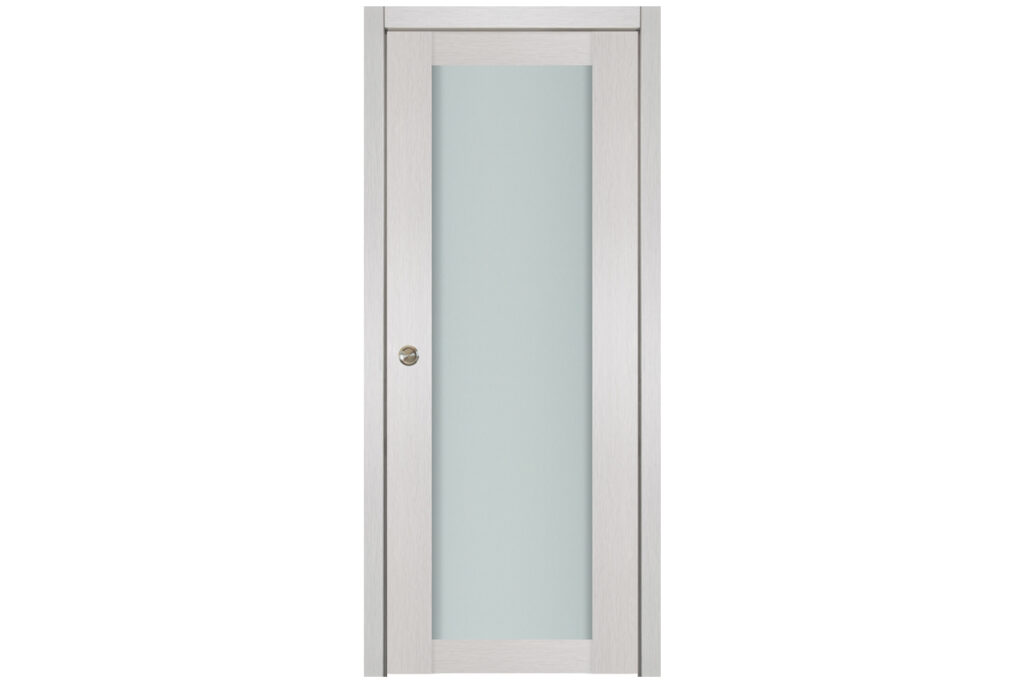 Nova 1 Lite White Wenge Wood Laminated Modern Interior Door - Single Pocket