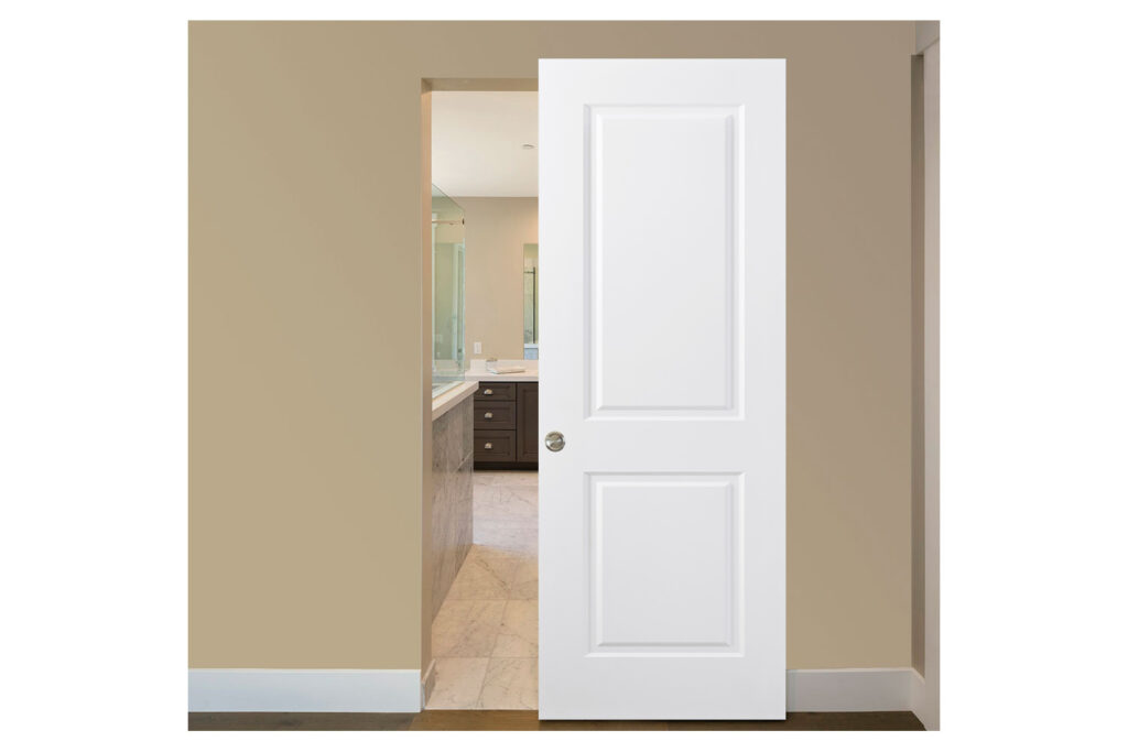 Nova 2 Panel Soft White Laminated Traditional interior Door - Magic Door