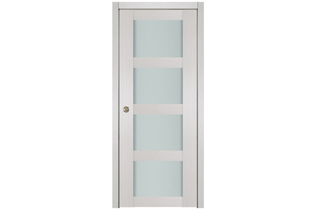 Nova 4 Lite White Wenge Wood Laminated Modern Interior Door - Single Pocket