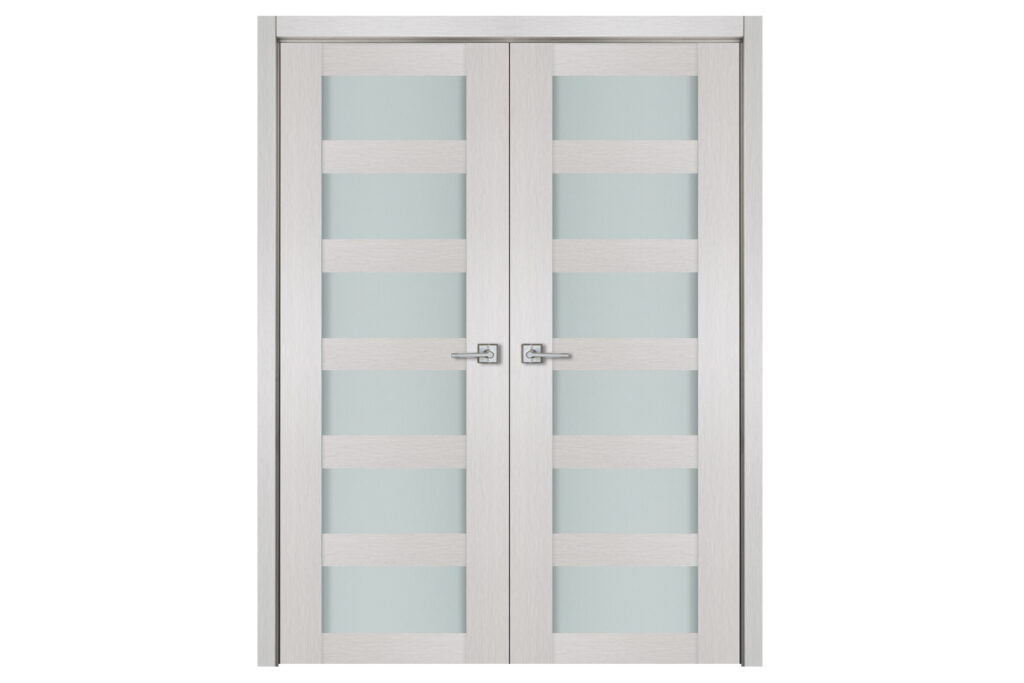 Nova 6 Lite White Wenge Wood Laminated Modern Interior Door - Double Door