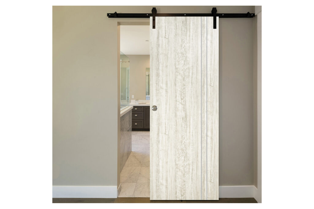 Nova HG-002VR Light Aloe Wood Laminated Modern Interior Door - Barn Door
