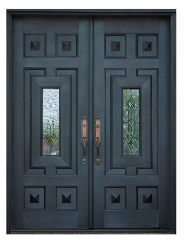 Nova Royal Series Wrought Iron Custom Exterior Door Style 011