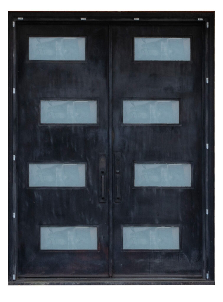 Nova Royal Series Wrought Iron Custom Exterior Door Style 022