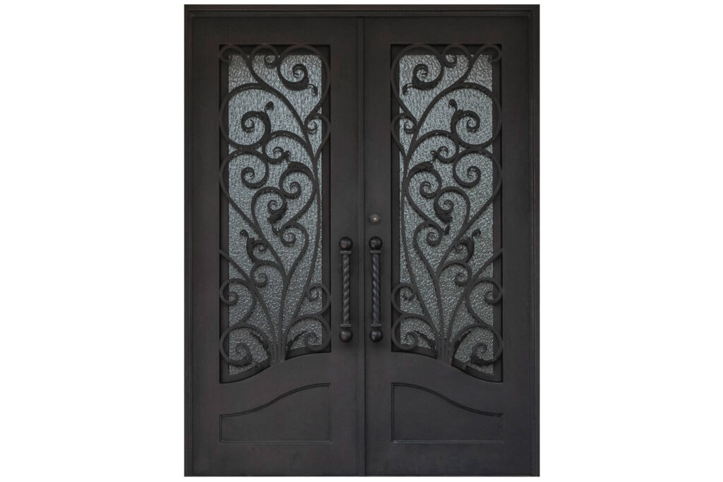 Nova Royal Series Wrought Iron Custom Exterior Door Style 044