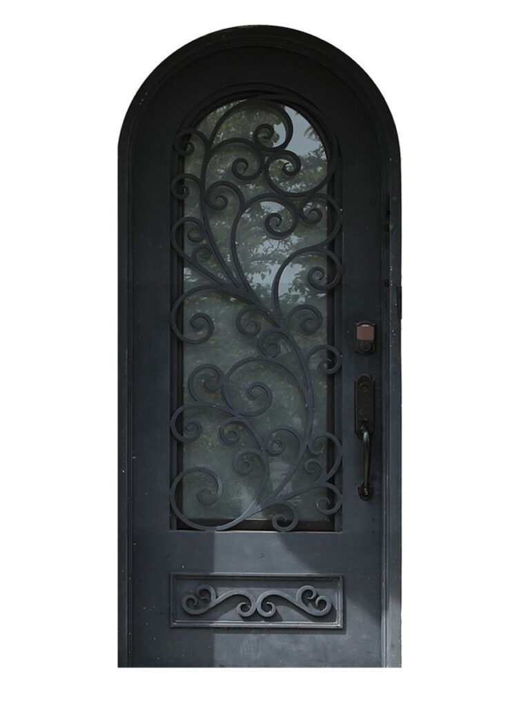 Nova Royal Series Wrought Iron Custom Exterior Door Style 007