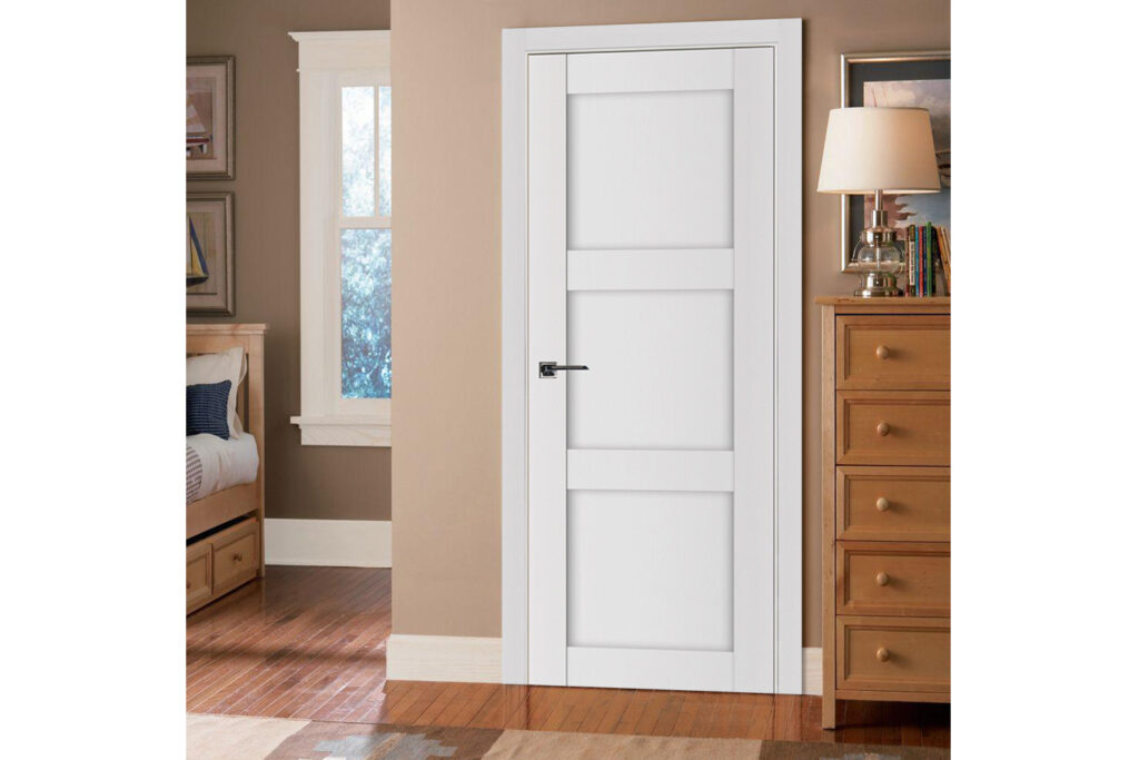 Nova Stile 025 Soft White Laminated Modern Interior Door