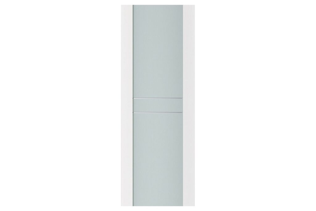 Nova Triplex 003 Soft White Laminated Modern Interior Door - Slab