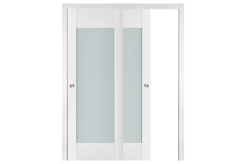 Nova Triplex 012 Soft White Laminated Modern Interior Door - Bypass Door