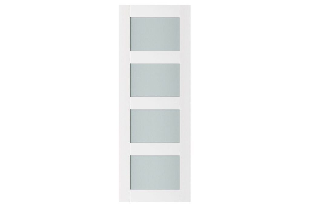 Nova Triplex 021 Soft White Laminated Modern Interior Door - Slab