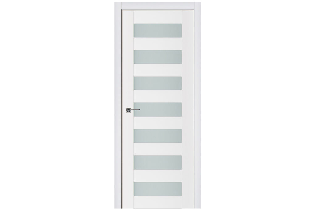 Nova Triplex 024 Soft White Laminated Modern Interior Door - Single Door