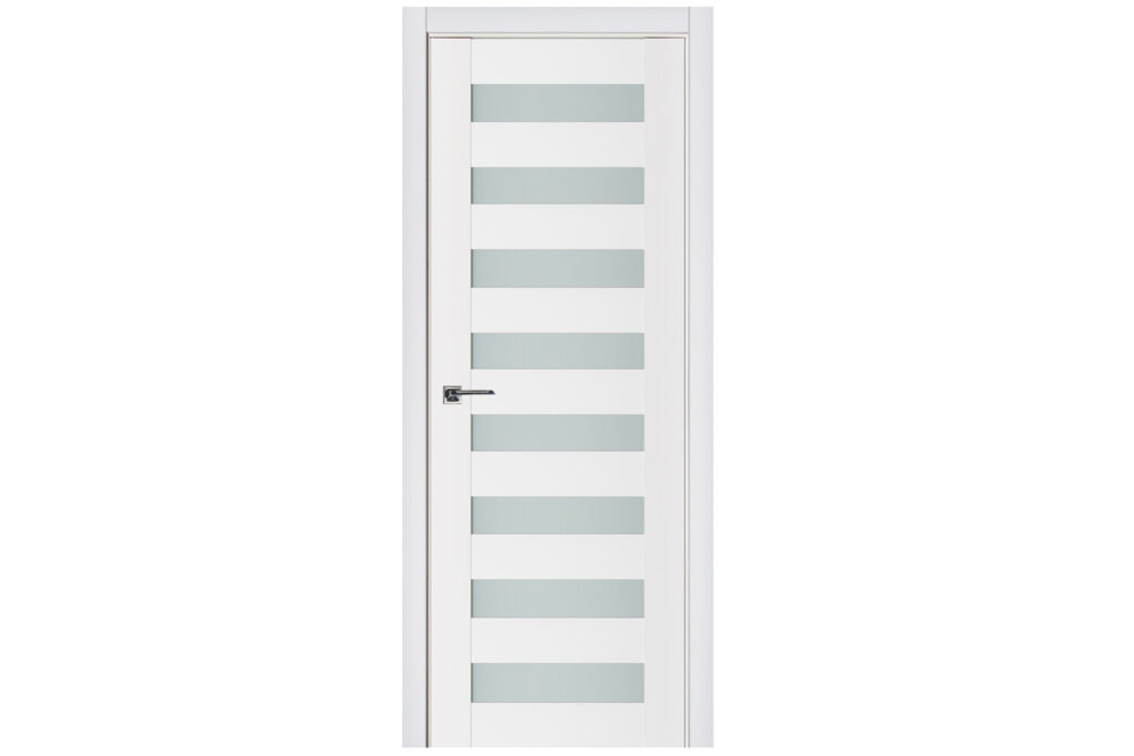 Nova Triplex 025 Soft White Laminated Modern Interior Door - Single Door