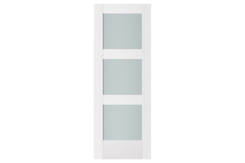Nova Triplex 058 Soft White Laminated Modern Interior Door - Slab