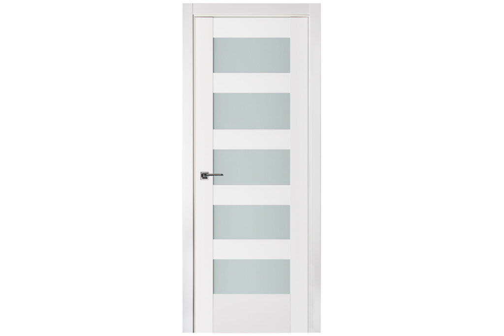 Nova Triplex 059 Soft White Laminated Modern Interior Door - Single Door