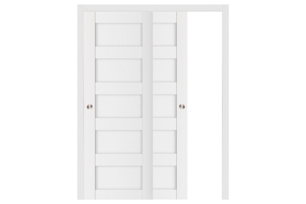 Nova Stile 022 Soft White Laminated Modern Interior Door - Bypass Door