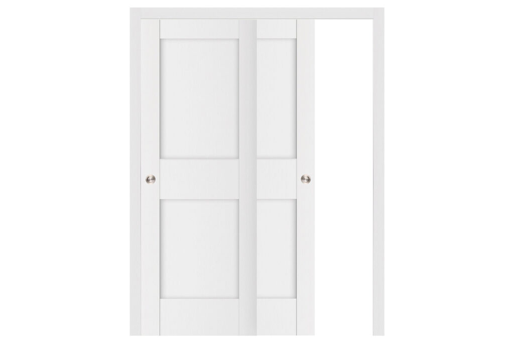 Nova Stile 023 Soft White Laminated Modern Interior Door - Barn Door