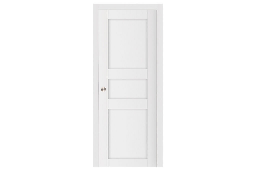 Nova Stile 029 Soft White Laminated Modern Interior Door - Single Pocket
