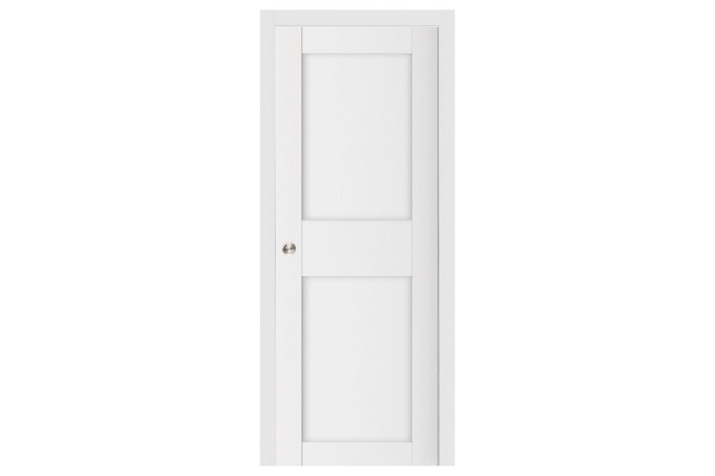 Nova Stile 043 Soft White Laminated Modern Interior Door - Single Pocket