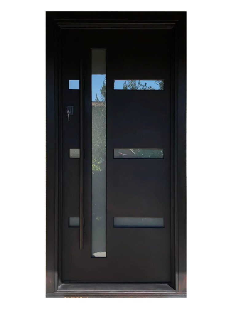 Nova Royal Series Wrought Iron Custom Exterior Door - Style 073