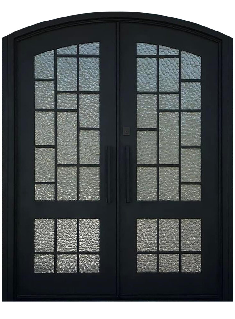 Nova Royal Series Wrought Iron Custom Exterior Door - Style 075
